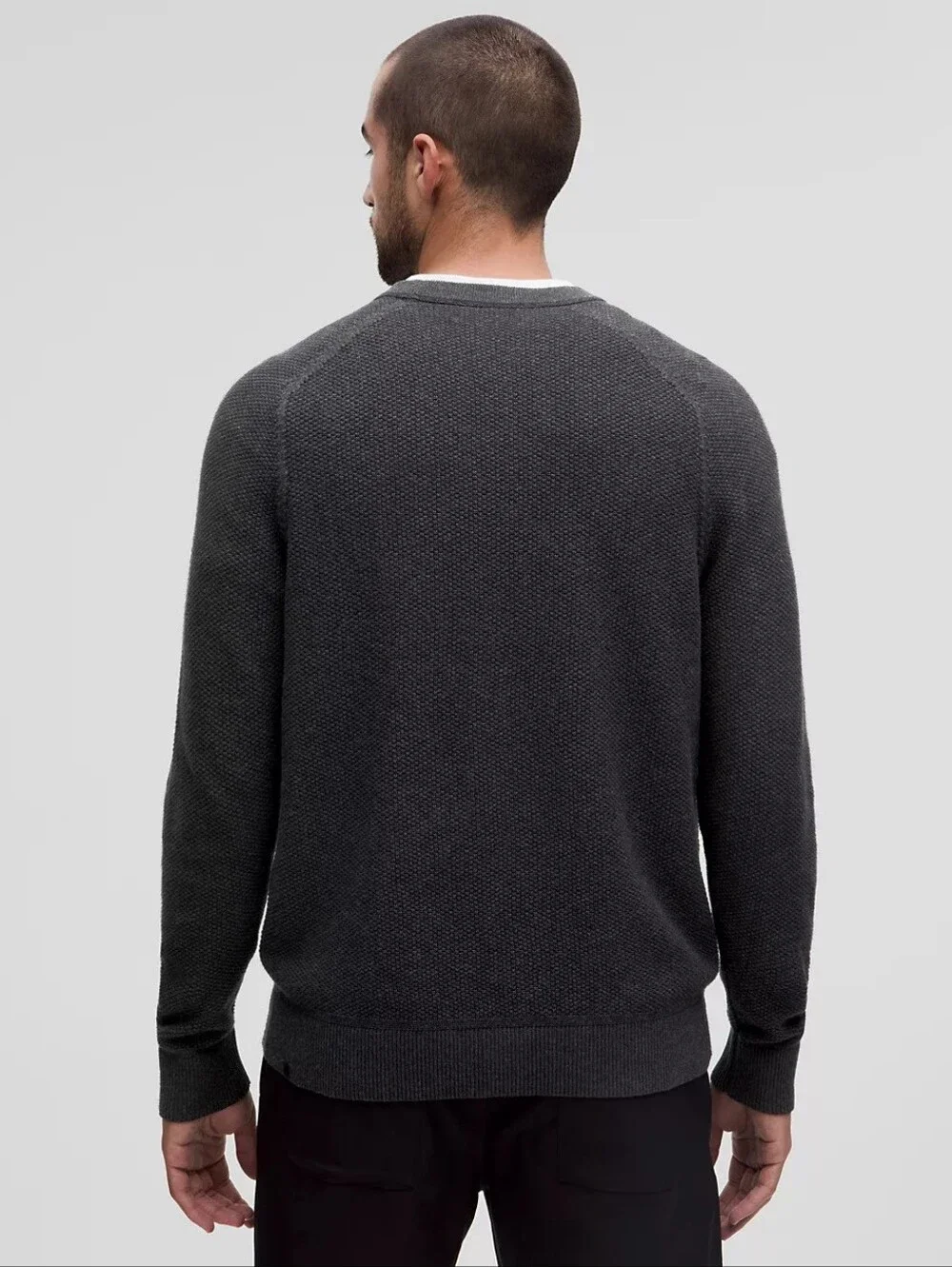 Lululemon Athletica Textured Knit Classic Fit Crewneck Sweater Size S